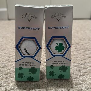 Callaway Supersoft Golf Balls with Shamrock Design